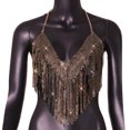 thumbnail image 5 of Sngxgn Womens Cami Top Basic V Neck Spaghetti Strap Top Camisole(Gold,One Size), 5 of 6