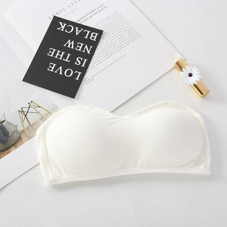 

Seamless Tube Tops Underwear Women Removable Pads Intimates Strapless Bra Bralette Wire Free Bandeau Dress Tube Top