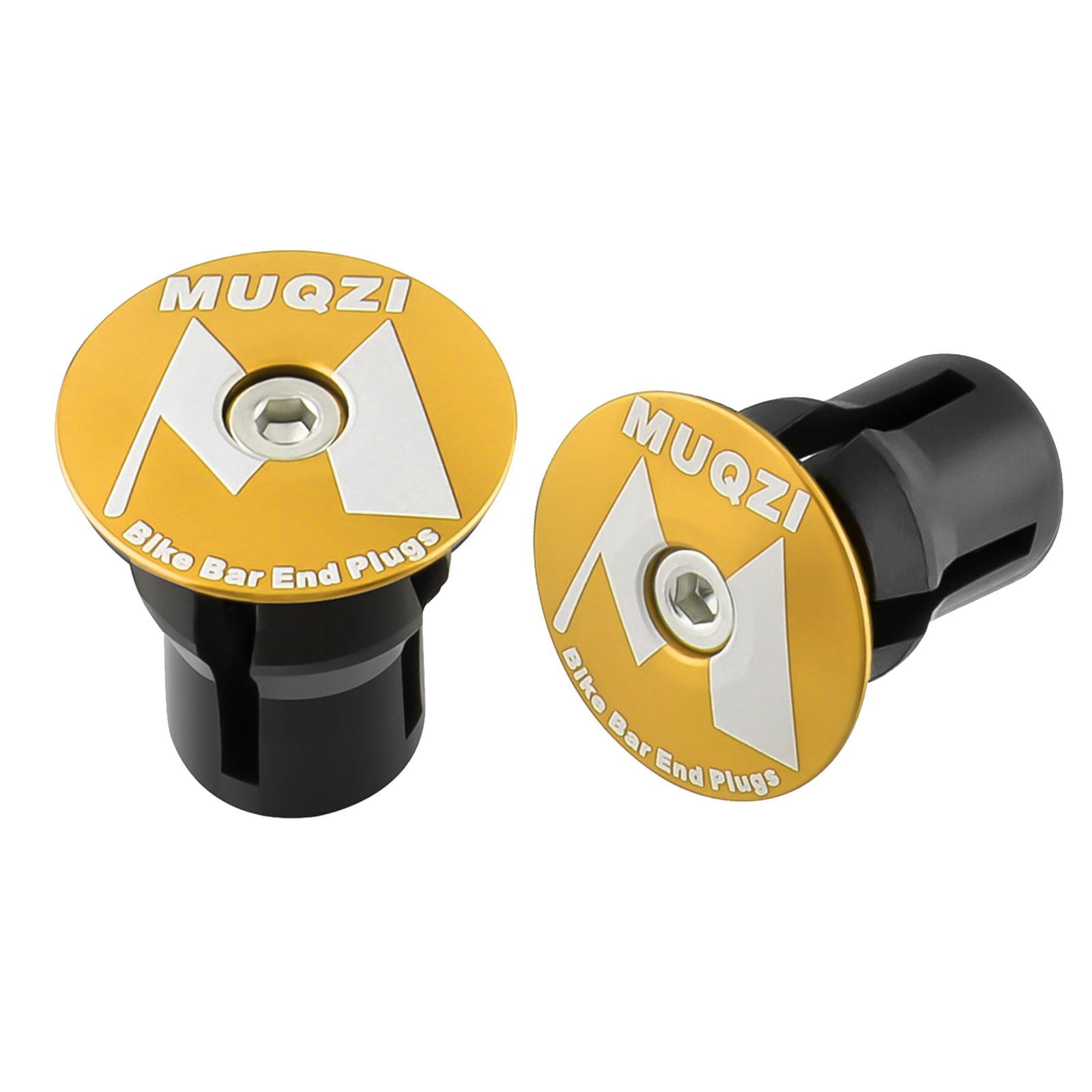 DYNWAVECA 2x2x Bike Handlebar End Plugs Bikes Bar End Plugs Metal Bike Handle Bar Caps for Cycling BMX Foldable Bikes Mountain Road Bike Equipment 2 Pcs Walmart