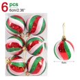 thumbnail image 3 of 30/6 piezas de adornos de bolas de Navidad para colgar en el árbol de Navidad, decoraciones para fiestas de Navidad para el hogar, regalo de Navidad y Año Nuevo 2025, 3 of 5