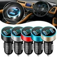 thumbnail image 2 of Car Cigarette Lighter Soet Splitter Plug Fast 3.1A Smart Adapter Dual USB X3D5, 2 of 8
