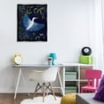 thumbnail image 4 of Stupell Industries Eclectic Heron in Night Forest Black Floating Frame Canvas Art, 25 x 31, by Michelle Ingari Designs, 4 of 8