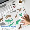 thumbnail image 4 of Long Mouse Pads for Desk,Colorful Dinosaurs Silhouettes Pattern Desk Mats on Top Of Desks, Desk Mouse Pad Extra Large with 3mm Non-Slip Base and Stitched Edge for Gaming,Office,Work,Home 35.4"x15.7", 4 of 6