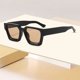 thumbnail image 4 of Gafas de sol cuadradas para hombre y mujer, gafas de sol rectangulares gruesas de moda, estilo de diseño., 4 of 4