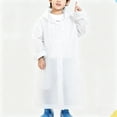 thumbnail image 3 of Aofany Kids Raincoat Hooded Reusable Lightweight Outerwear for Teenagers All Weather School Walking Rain Gear, 6-11 Years, 3 of 5