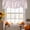 Blush Pink, variant on Azure Blue Botanical Tie Up Valance Curtains for Windows, Kitchen Curtains Window Treatments, Vintage Florals Geometric Minimalist Short Window Shades Valances for Bedroom Bathroom Cafe 42"x12"