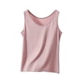 thumbnail image 3 of Loopsun Womens Sleeveless Tops Solid Round Neck Loose Thin Tank Daily Loungewear, 3 of 5