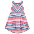 thumbnail image 1 of Carter's Little Girls' Striped Hi-Lo Jersey Dress, 2-Toddler, 1 of 1