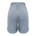 thumbnail image 5 of BKQCNKM Gauze Shorts for Women, Linen Shorts for Women, Wide Leg Shorts for Women, Wide Leg Shorts for Women, Linen Shorts for Women, Gray XL, 5 of 5