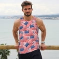 thumbnail image 6 of Salouo America Flags for Men's Tank Tops,Sleeveless Muscle Shirts for Men Quick Dry Workout Tank Top Gym Muscle Tee Fitness Bodybuilding Sleeveless T Shirt-4X-Large, 6 of 7