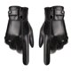 thumbnail image 1 of Jumpingount Hombres Guantes de invierno PU Cuero Pantalla táctil a prueba de viento para montar en motocicleta Negro guantes y mitones Negro, 1 of 1