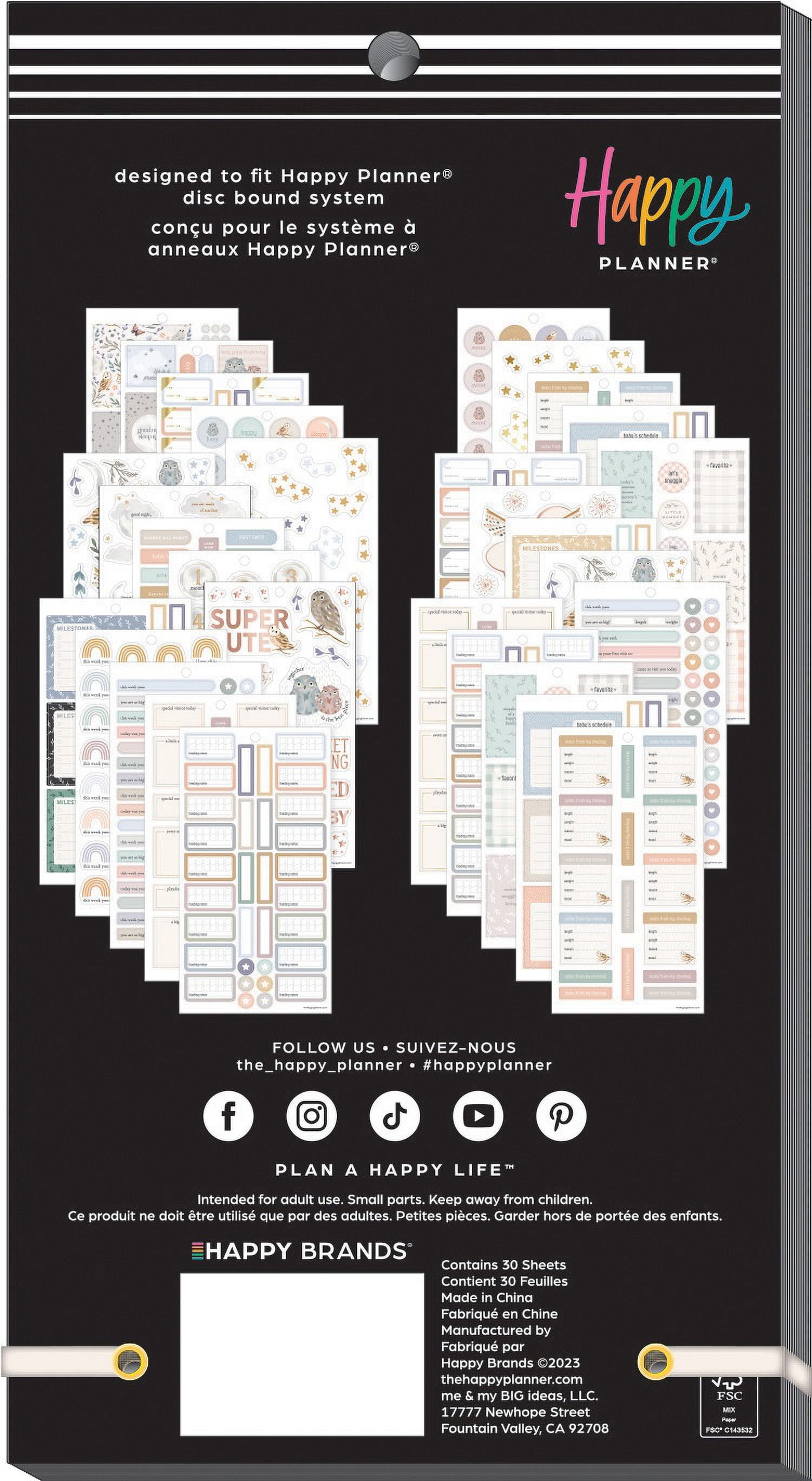 Happy Planner Sticker Value Pack 30/Sheets-To the Moon & Back