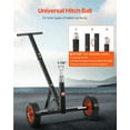 thumbnail image 4 of 600 lb Capacity Trailer Dolly, 16.5" & 22" Adjustable Height, 1-7/8" Ball, Solid Rubber Tires, Heavy-Duty Moving Equipment, 4 of 10