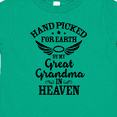 thumbnail image 4 of Inktastic Handpicked for Earth by My Great Grandma in Heaven Boys or Girls Toddler T-Shirt, 4 of 5