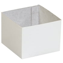 Box Partners Deluxe Gift Box Bottoms 4" x 4" x 3" White 50/Case DGB443W