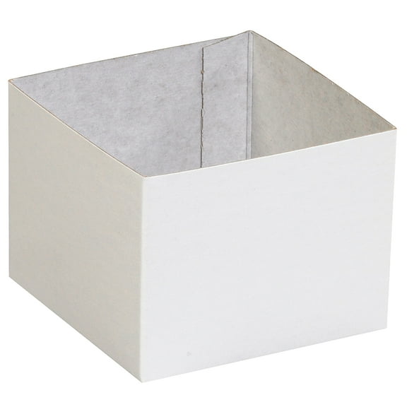 Box Partners Deluxe Gift Box Bottoms 4" x 4" x 3" White 50/Case DGB443W