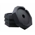 thumbnail image 1 of SnapPad Jack Pad HI10SP4 HiWay; Rubber; Fits 10 Inch Round Jack Foot; Black; 11-3/4 Inch Diameter; Set Of 4, 1 of 6