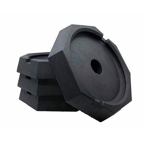 SnapPad Jack Pad HI10SP4 HiWay; Rubber; Fits 10 Inch Round Jack Foot; Black; 11-3/4 Inch Diameter; Set Of 4