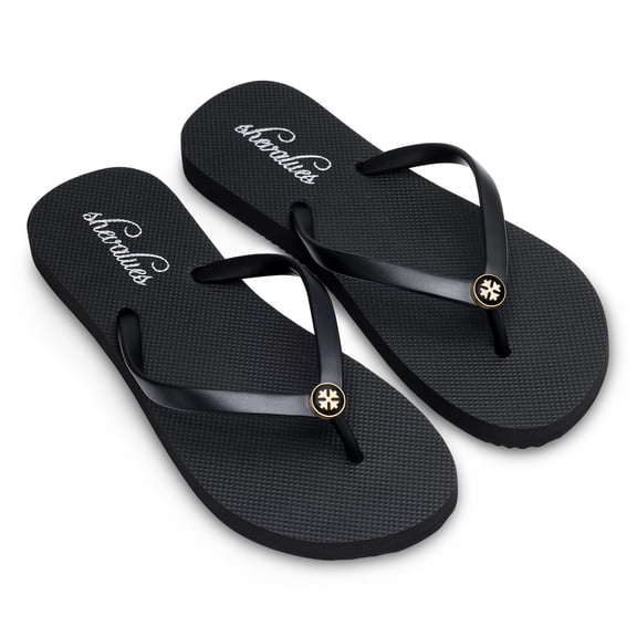 Crestar Women's Flip Flops Comfortable Summer Beach Sandals, Flats Flip Flops for Women Indoor Outdoor