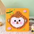 thumbnail image 1 of DIY Embroidery Doll Set Animal Sewing Craft Kit，Children's Diy Wool Embroidery Drawing Hand Made Material Pack Creative Animal And Happy Stick Drawing Toy（Little Monkey）, 1 of 1
