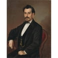 thumbnail image 3 of Peter Michal Bohúň 12x14 Black Modern Framed Museum Art Print Titled - Portrait of Gervay (1865-1870), 3 of 5