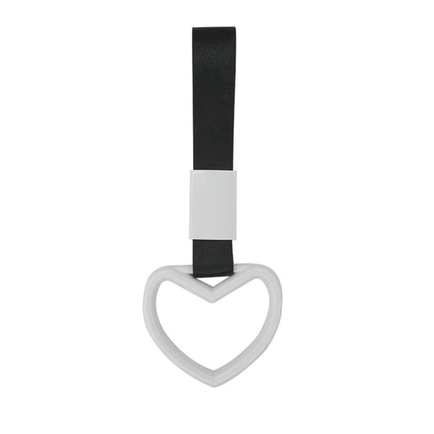 Pulsera decorativa para coche en forma de corazón Anillo de advertencia Anillo de advertencia para el parachoques trasero Adecuado para el interior y el exterior del coche