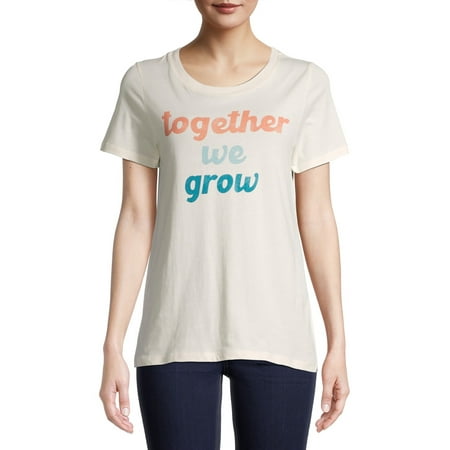 Gray by Grayson Social Women's Inspirational Graphic T-Shirt with Short Sleeves