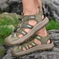 thumbnail image 6 of YOURDIARY Men's Closed Toe Hiking Sandals, Quick Drying Non-Slip Outdoor Water Beach Shoes for Men, Breathable Adjustable Summer Sandals for Camping Trekking, 6 of 8