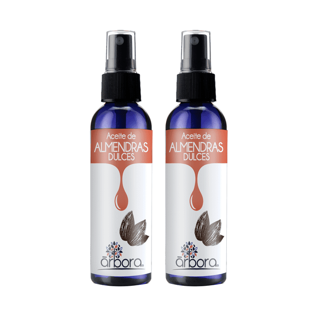 2 Aceites de Almendra Puro Hidrata Piel, Cabello y Uñas 90ML ARBORA NA