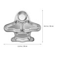 thumbnail image 2 of Miangastore Assiettes pour Enfants en Acier Inoxydable Assiette Compartimentée Argent 1 Ensemble 30x26 cm, 2 of 8