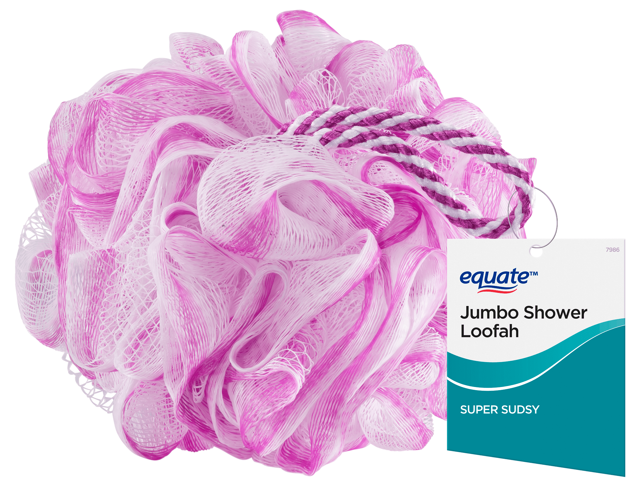 (3 pack) Equate Jumbo Size Body Sponge, Color May Vary