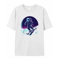 thumbnail image 5 of T Shirts for Women Short Sleeve Cotton Crewneck T-Shirt, Astronaut Skiing Sport Funny Cartoon Tee Tops Casual Basic T-Shirts, XS-5XL White L, 5 of 7