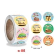 thumbnail image 2 of Pegatinas de cumpleaños JAMW 1 rollo 6 DISEÑOS de tartas 2,5 cm para niños y adultos Sencillez, 2 of 5