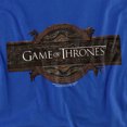 thumbnail image 2 of Game of Thrones Title Sequence Logo Unisex Adult T-Shirt, Royal, X-Large, 2 of 6