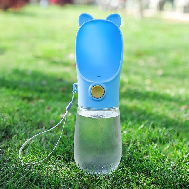 Portable Water Bottle For Dogs Puppy Drinking Bottle Travel Pet Drinker Leakproof Dog Bowl Food Containers Dog Accessories ShopWise Round
