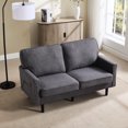 thumbnail image 6 of Gray Loveseat with Removable Backrest Cover / Comfortable for Leisure Time, 6 of 6