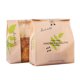 thumbnail image 1 of Yuarrent 50 Uds. De papel de estilo europeo, sello de alambre, ventana transparente, bolsa autosellante, sellado de bordes prensados en Organizadores de utensilios de cocina Hojas verdes talla mediana, 1 of 6