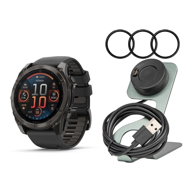 Garmin Fenix 8 51mm AMOLED Zafiro Reloj Inteligente GPS Paquete