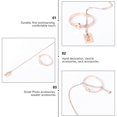 thumbnail image 2 of Lock Bracelet Key Necklace Titanium Steel Valentine's Day Heart Shape Bracelet Rose, 2 of 3