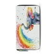 thumbnail image 6 of Qxltty Elephant Color Spraying Women's Leather Wallet Fashion Retro Multi Card Holder with Cell Phone Pocket Mothers Day Gifts, 6 of 6