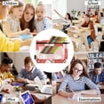 thumbnail image 6 of Baseball on Red 2 Pack Pencil Pouch for 3 Ring Binder Smooth Zipper Folders with Pockets Clear Window Pencil Case, 6 of 6