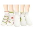 thumbnail image 2 of 5 uds. Calcetines divertidos de animales invisibles antideslizantes para niñas lindos calcetines cortos de gato novedad calcetines de corte bajo estampados coloridos Regalos para mamá, 2 of 5