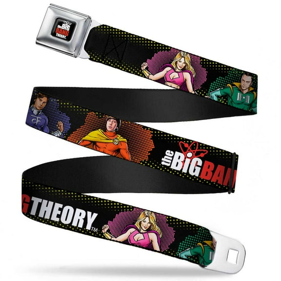 The Big Bang Theory Full Color Black White Red The Big Bang Theory Seatbelt Belt Standard