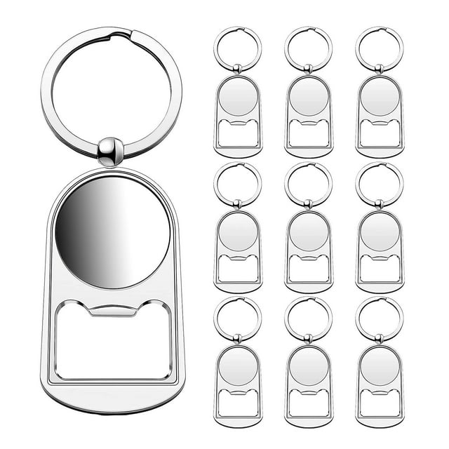 10 piezas llavero en blanco PENGJJMXG metal sublimación rectangular