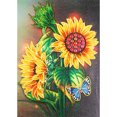 thumbnail image 1 of Cuadros Decorativos 5D bricolaje forma especial pintura diamante flor parcial Rhinestone (R8161) Tmvgtek embutido en tela, 1 of 9