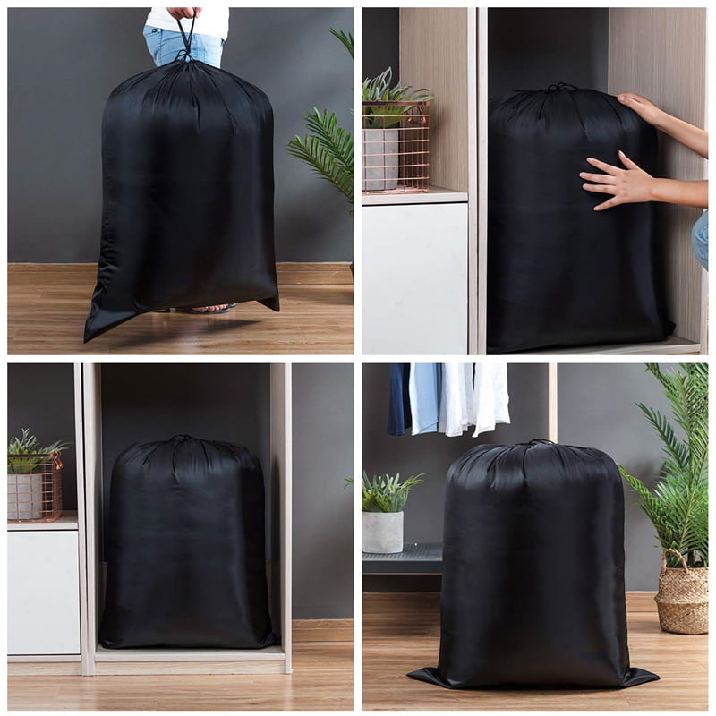 Dark Grey Blanket Quilt Bag Dirty Clothes Bags for Home or Dormitory as Travel Bag Eono  Brand Extra Large Laundry Bags Foldable Storage Bag with Drawstring Cord Lock 