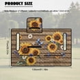thumbnail image 7 of SEANATIVE Foldable Golf Cart Seat Cover, Easy to Carry, Portable Golf Cart Towel Blanket for 2-Person Seats, Fit for EZGO TXT/RXV, Club Car DS, Sunflower Daisy Butterfly Wood Grain, 7 of 7