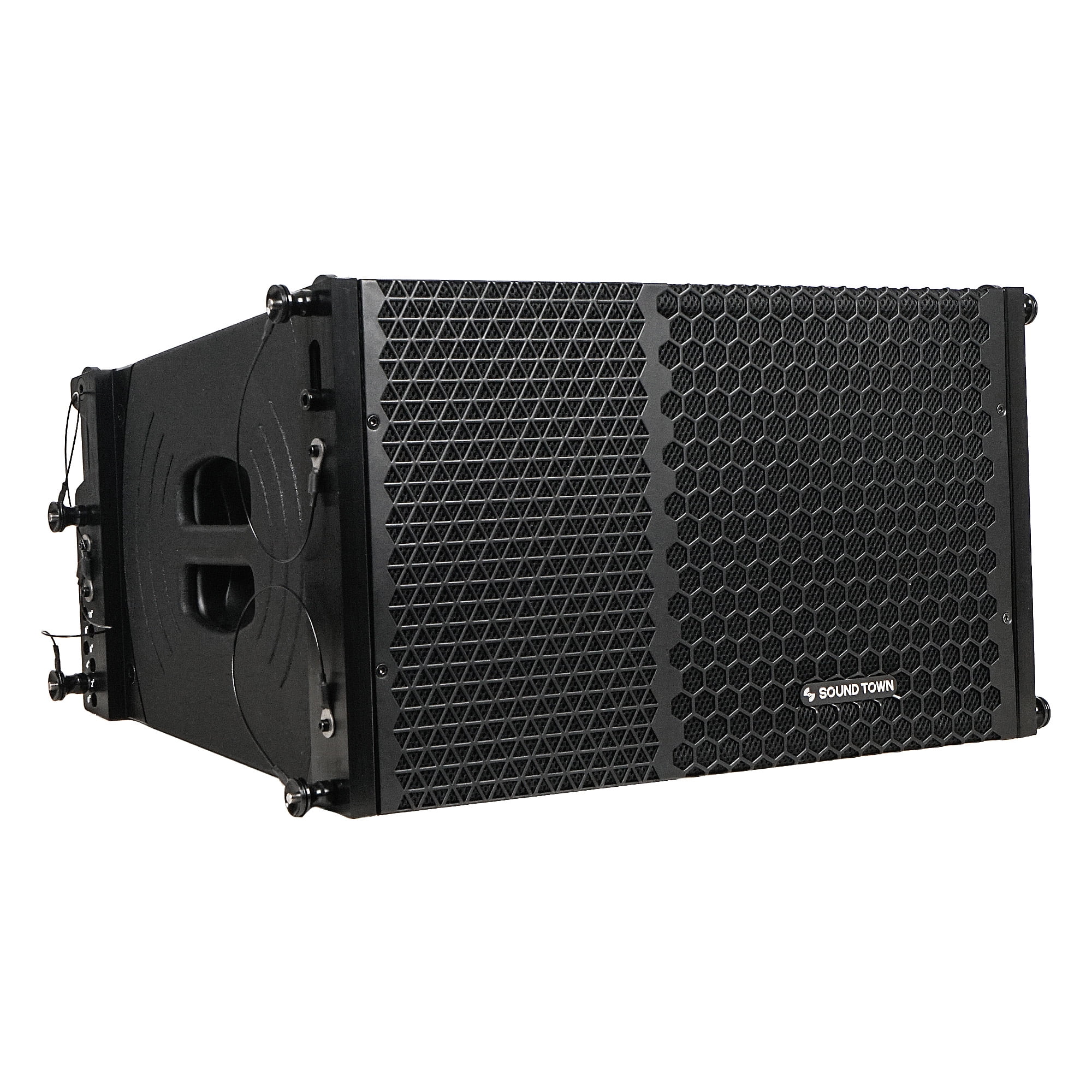 Sound Town ZETHUS Series 10" Two-Way Line Array Loudspeaker System with Titanium Compression Driver, Full Range/Bi-amp Switchable (ZETHUS-110)