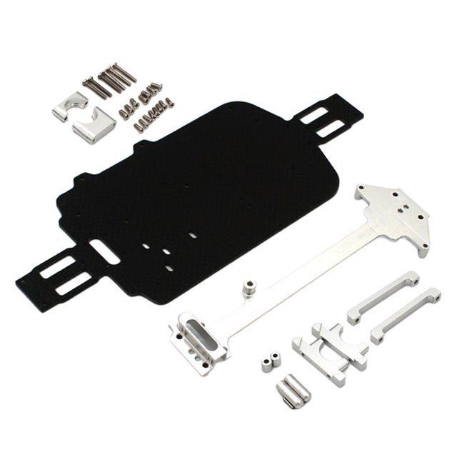 licencia de chasis de coche teledirigido de fibra de carbono, piezas de repuesto, accesorios para A969-B 1/18 DIY, coche todoterreno modificado a Yotijar Chasis de coche RC