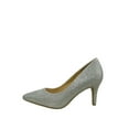 thumbnail image 2 of Coen-s Women's Fashion Comfort Pointed Toe Low Heel Pump Dress Shoes ( Silver, 8.5), 2 of 3